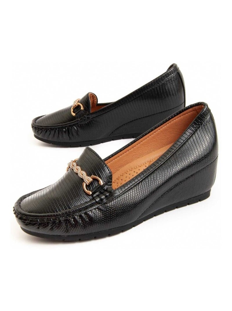 Montevita Mocassin Coin Moli Noir - Kiabi