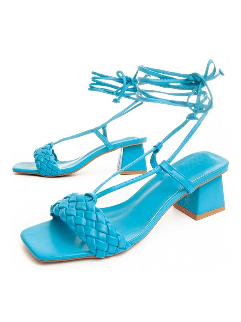 Montevita Sandale À Talons Andalita5 Bleu - Kiabi