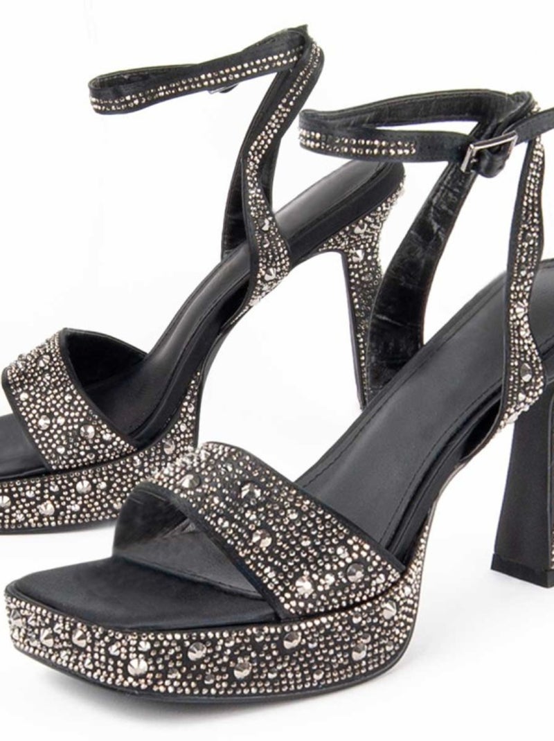 Montevita Sandale À Talons Birella Noir - Kiabi