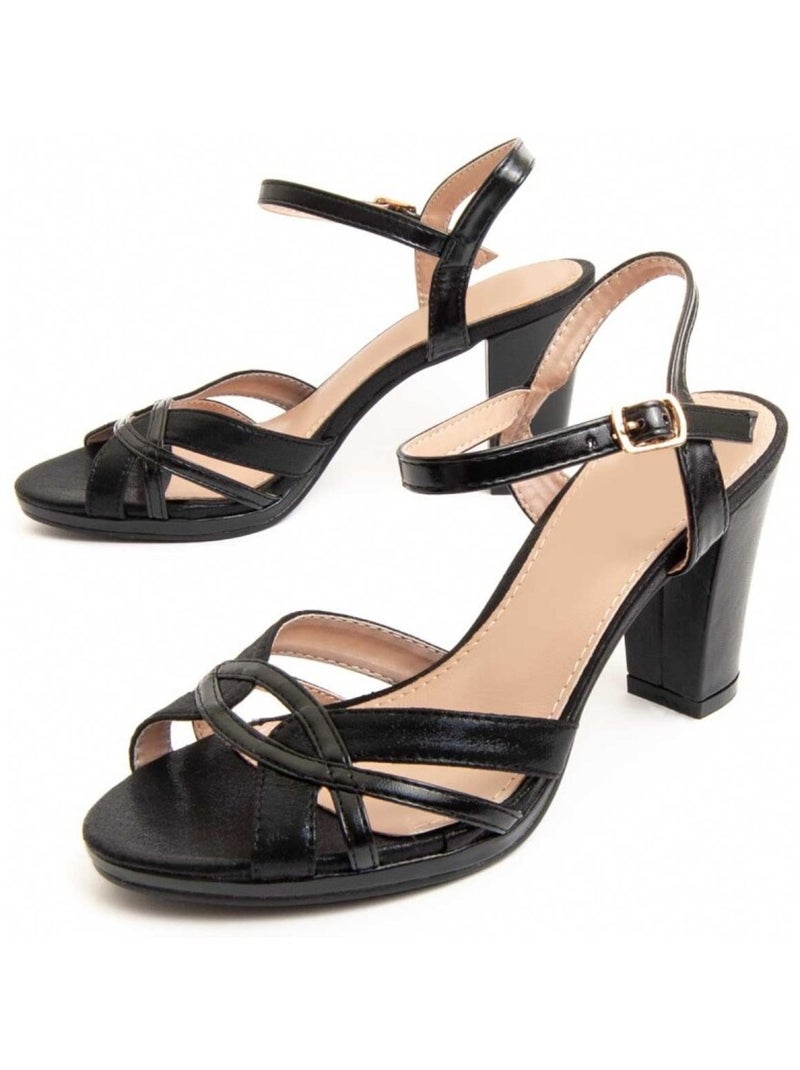 Montevita Sandale À Talons Brihel12 Noir - Kiabi