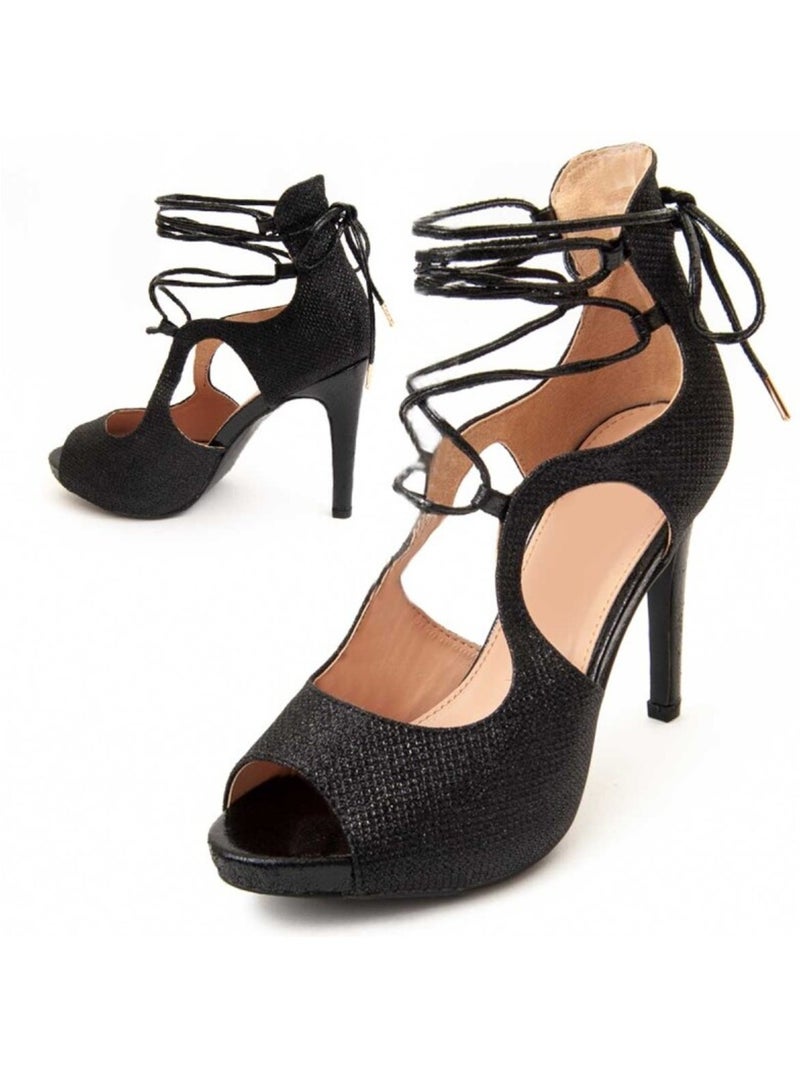 Montevita Sandale À Talons Brihel3 Noir - Kiabi
