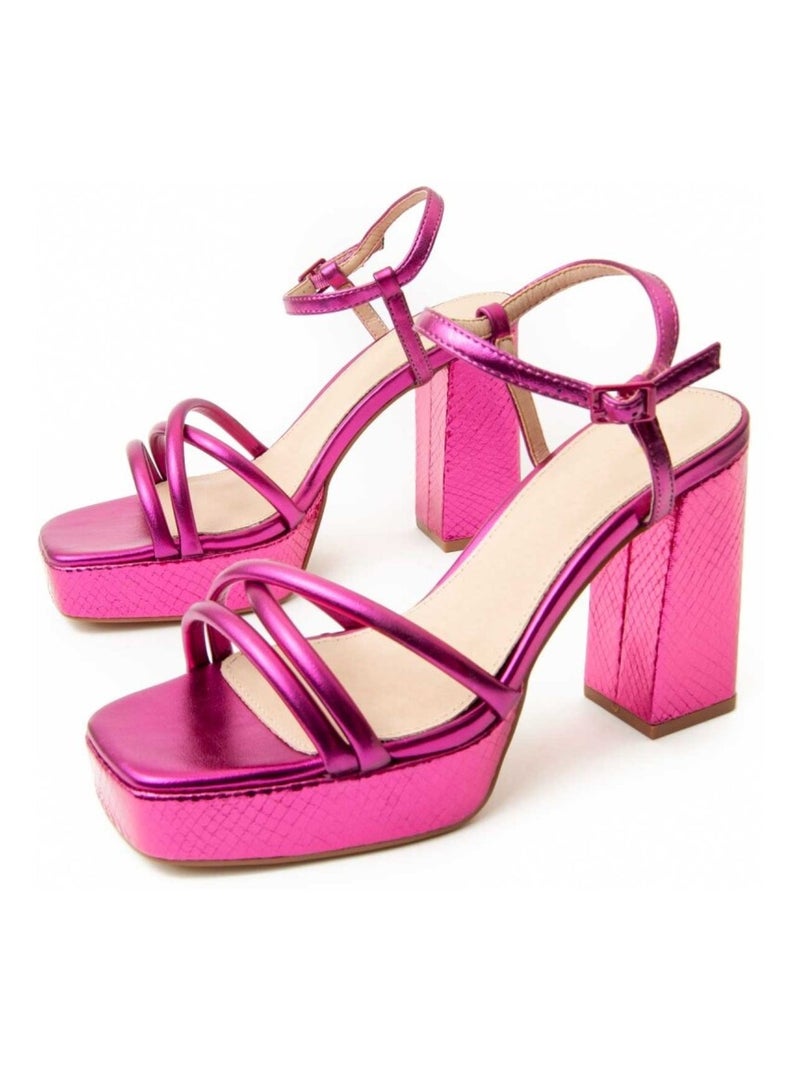 Montevita Sandale À Talons Festsand10 Rose - Kiabi