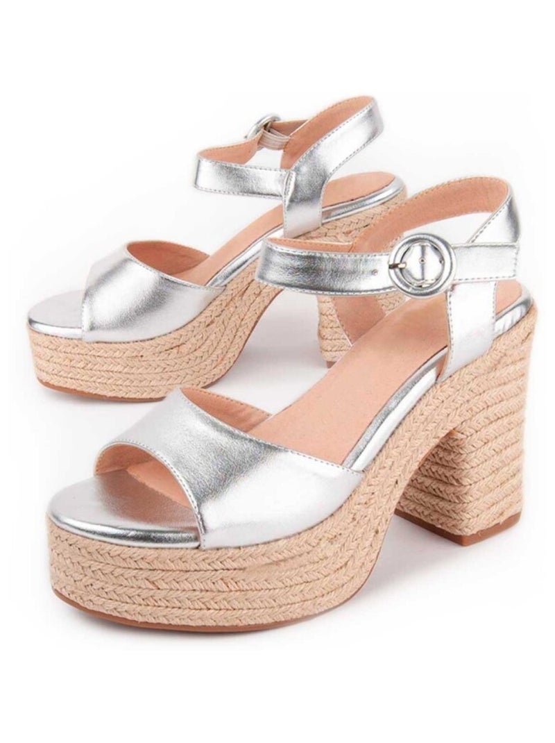 Montevita Sandale À Talons Iliad Argent - Kiabi
