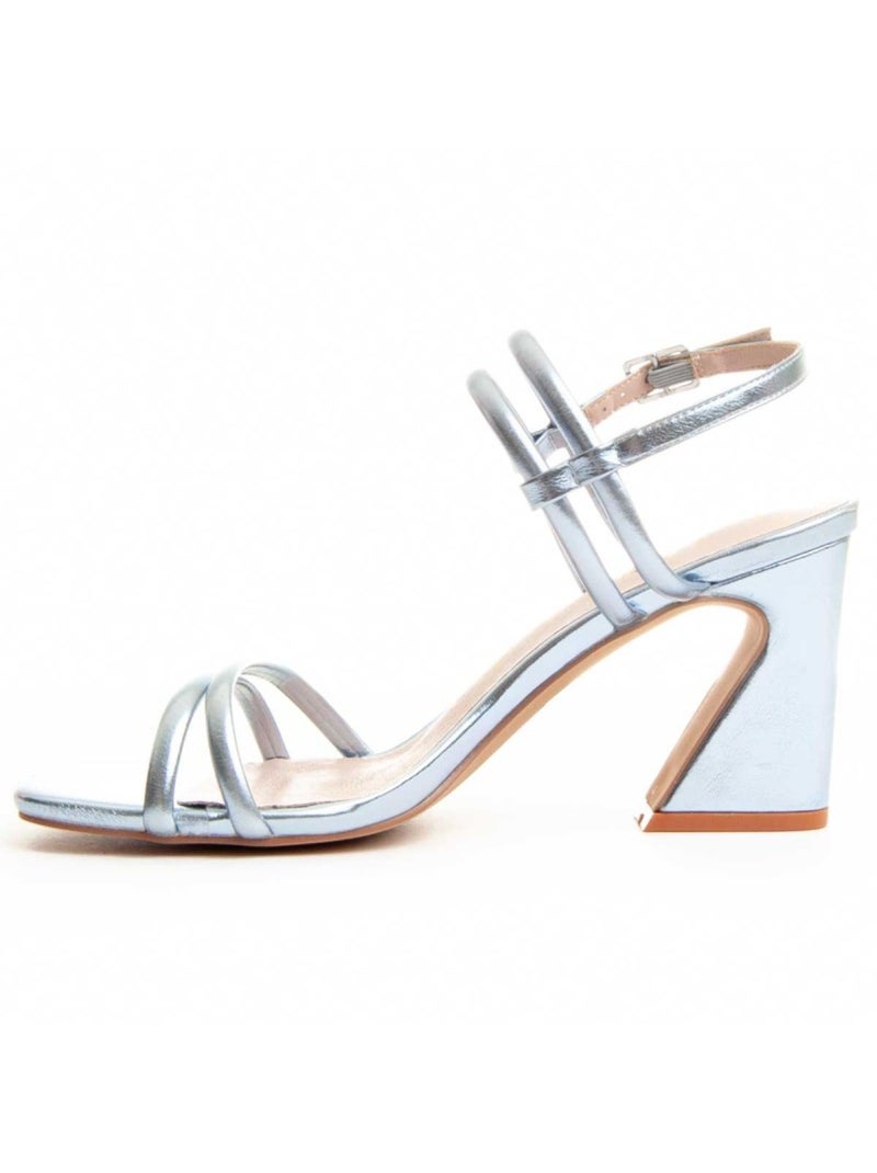 Montevita Sandale À Talons Sanndal13 Argent - Kiabi