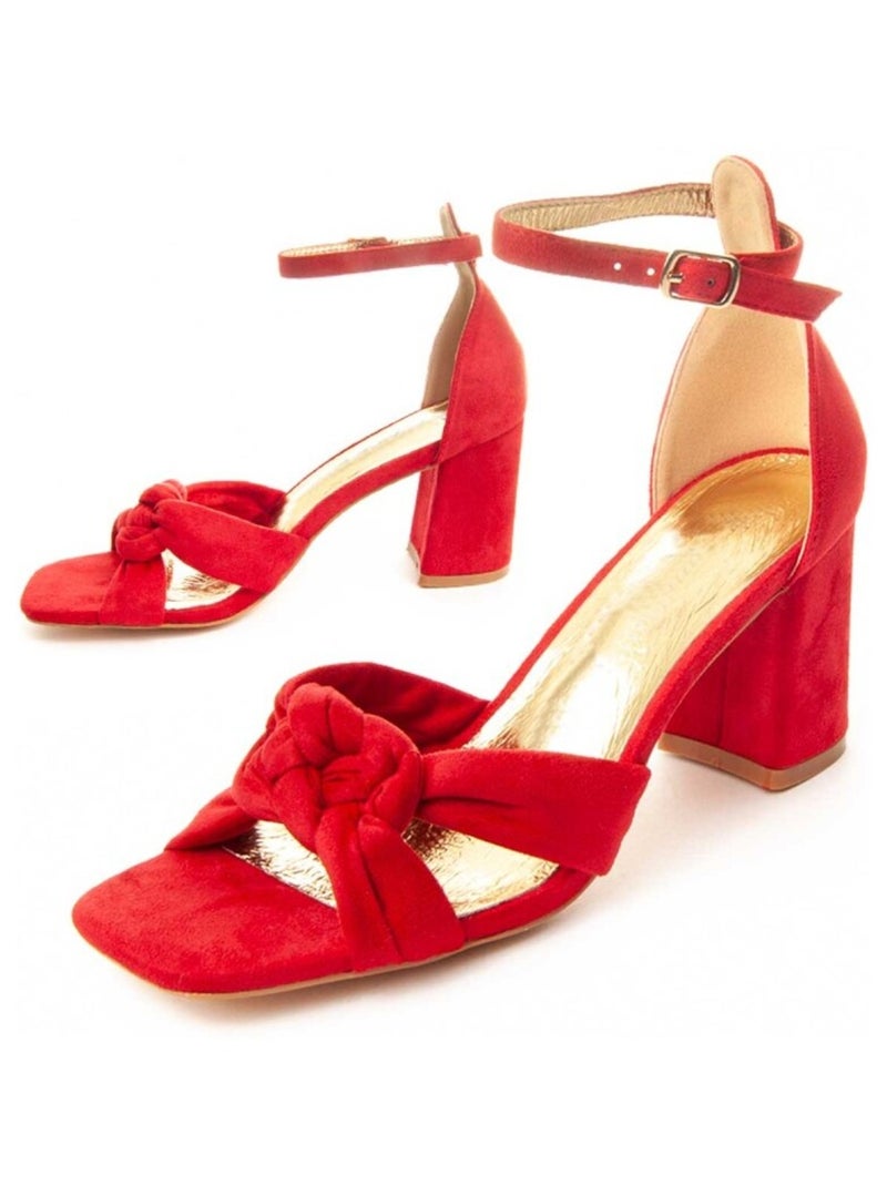Montevita Sandale À Talons Sanndal2 Rouge - Kiabi
