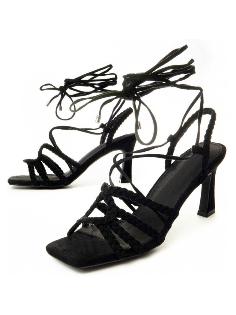Montevita Sandale À Talons Sanndal8 Noir - Kiabi
