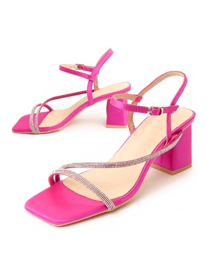 Montevita Sandale À Talons Sanndarey Rose - Kiabi
