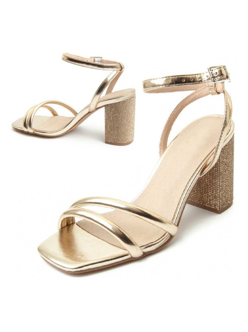 Montevita Sandale À Talons Sanndarey6 Doré/or - Kiabi