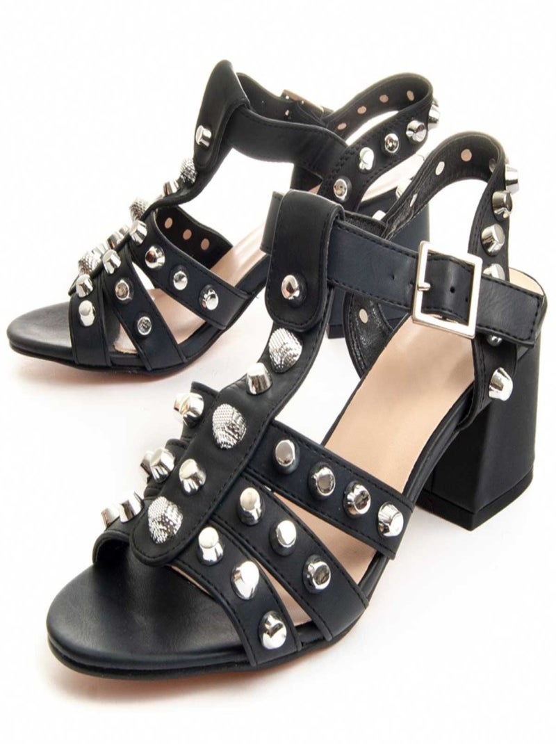 Montevita Sandale À Talons Titan Noir - Kiabi