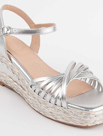 Montevita Sandale Compensée En Esparte Salia4