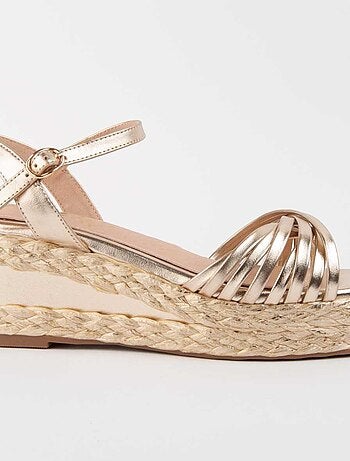 Montevita Sandale Compensée En Esparte Salia4