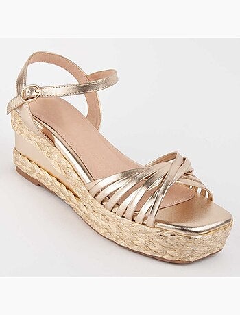 Montevita Sandale Compensée En Esparte Salia4