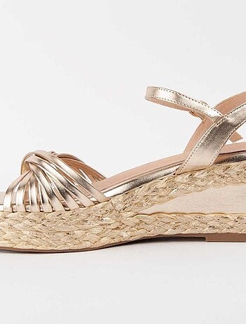 Montevita Sandale Compensée En Esparte Salia4