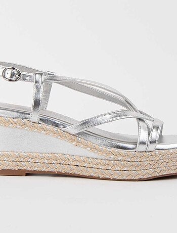 Montevita Sandale Compensée En Esparte Salia5