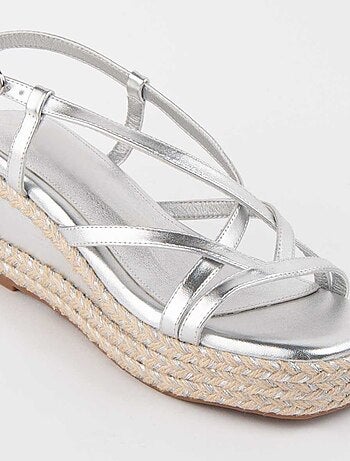 Montevita Sandale Compensée En Esparte Salia5