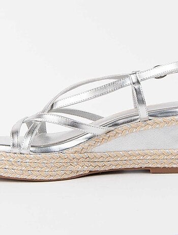 Montevita Sandale Compensée En Esparte Salia5