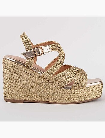 Montevita Sandale Compensée En Esparte Salia7