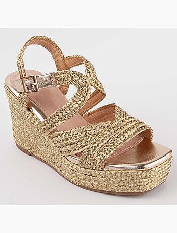 Montevita Sandale Compensée En Esparte Salia7