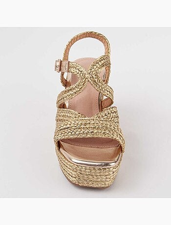 Montevita Sandale Compensée En Esparte Salia7