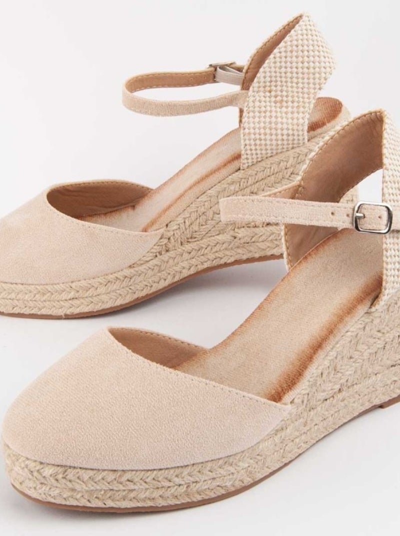 Montevita Sandale Compensée Gynny4 Beige - Kiabi