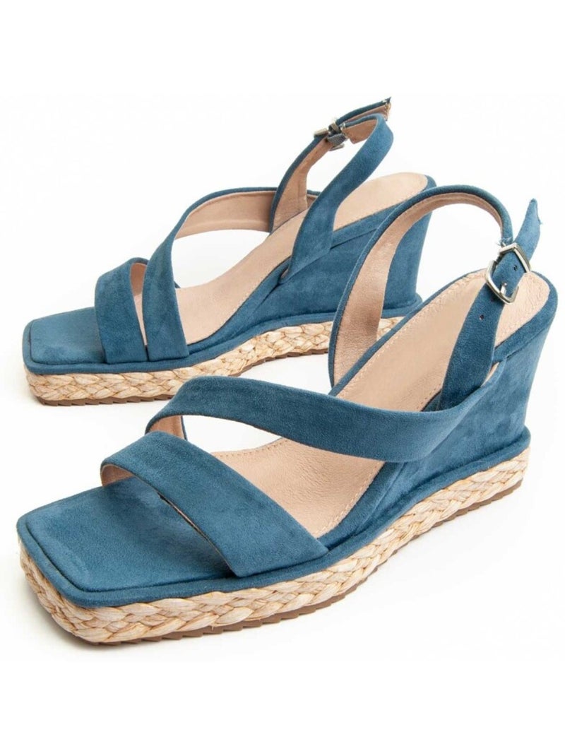 Montevita Sandale Compensée Sparto2121 Bleu - Kiabi