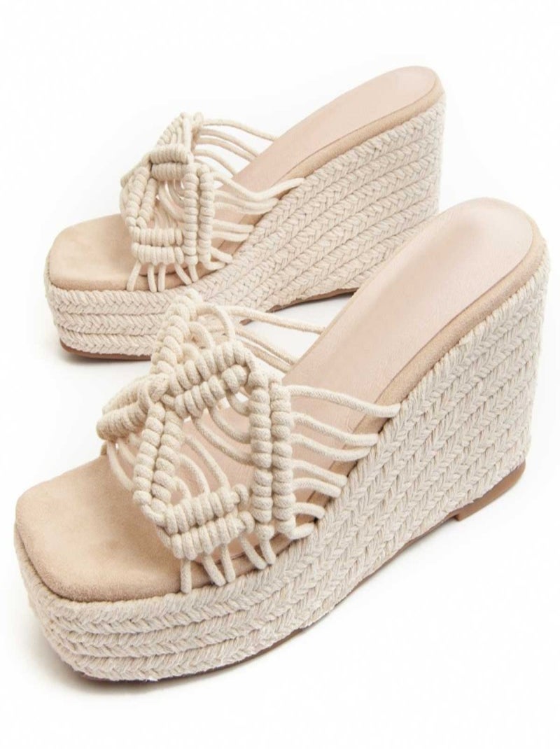 Montevita Sandale Compensée Sparto500 Beige - Kiabi