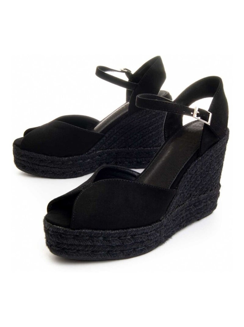 Montevita Sandale Compensée Wesparto7 Noir - Kiabi