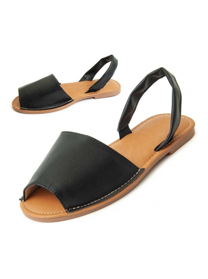 Montevita Sandale Plate Eivissa Noir - Kiabi