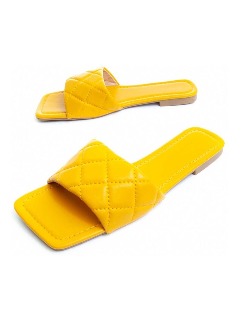Montevita Sandale Plate Palanti Jaune - Kiabi