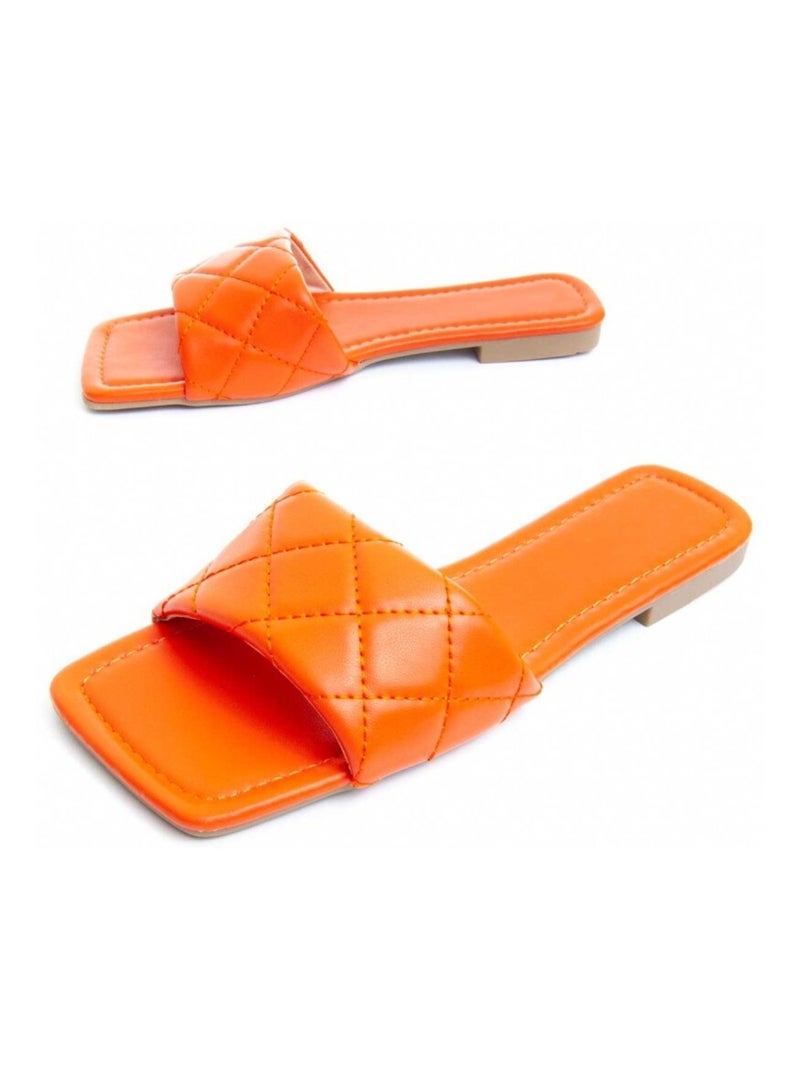 Montevita Sandale Plate Palanti Orange - Kiabi