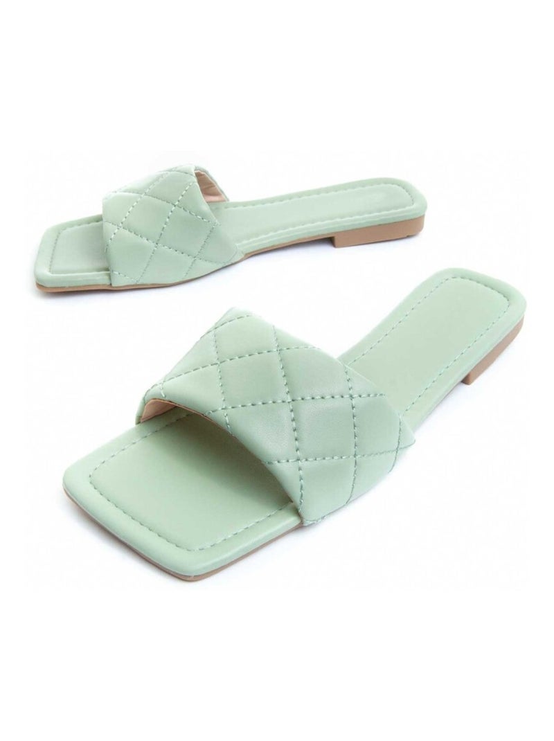Montevita Sandale Plate Palanti Vert - Kiabi