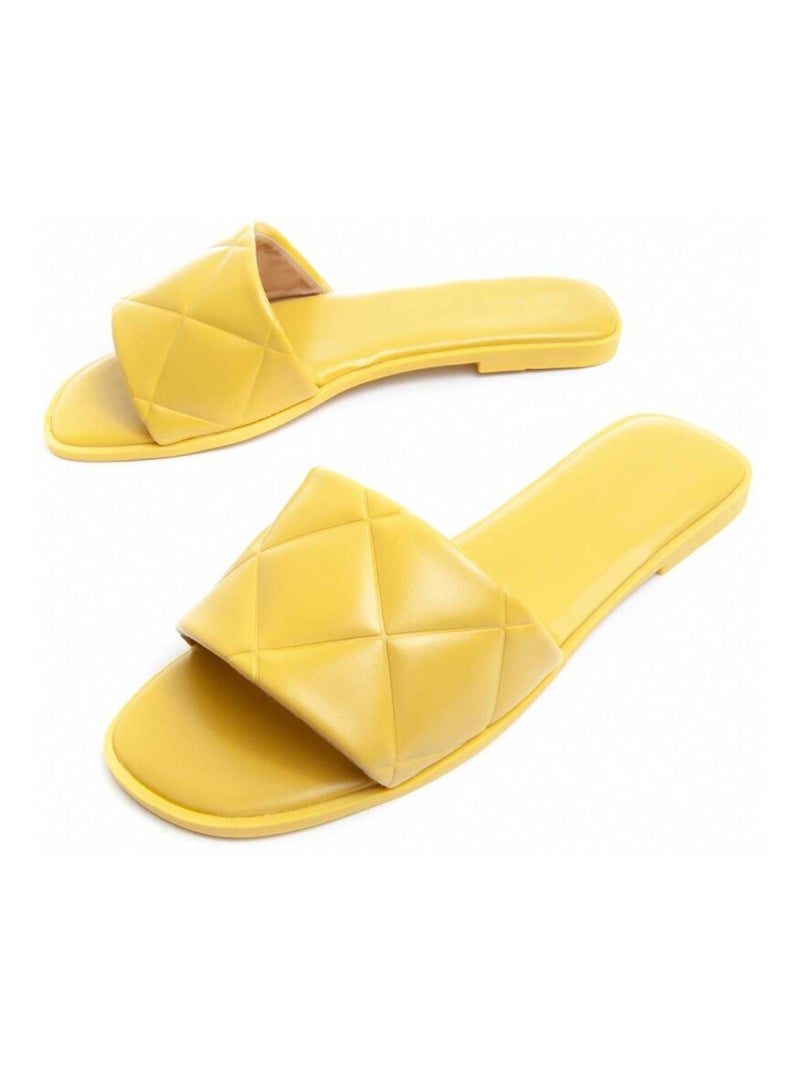 Montevita Sandale Plate Palanti3 Jaune - Kiabi