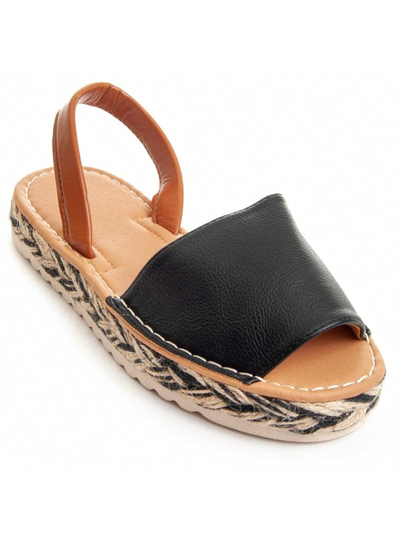 Montevita Sandale Plateforme Sandsum8 Noir - Kiabi