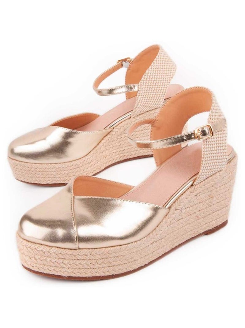 Montevita Wedge Sparto Balenci3 Doré/or - Kiabi