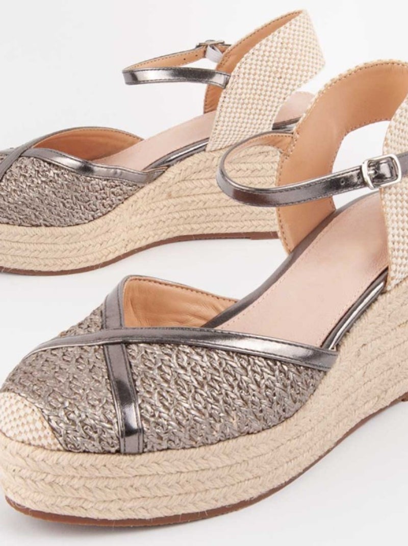 Montevita Wedge Sparto Balenci9 Gris - Kiabi