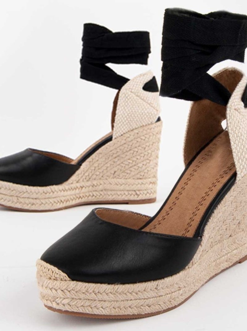 Montevita Wedge Sparto Spartsum22 Noir - Kiabi