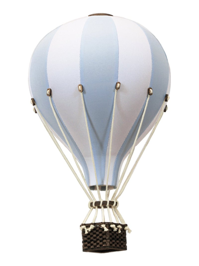 Montgolfière décorative - taille S Blanc Bleu ciel - Kiabi