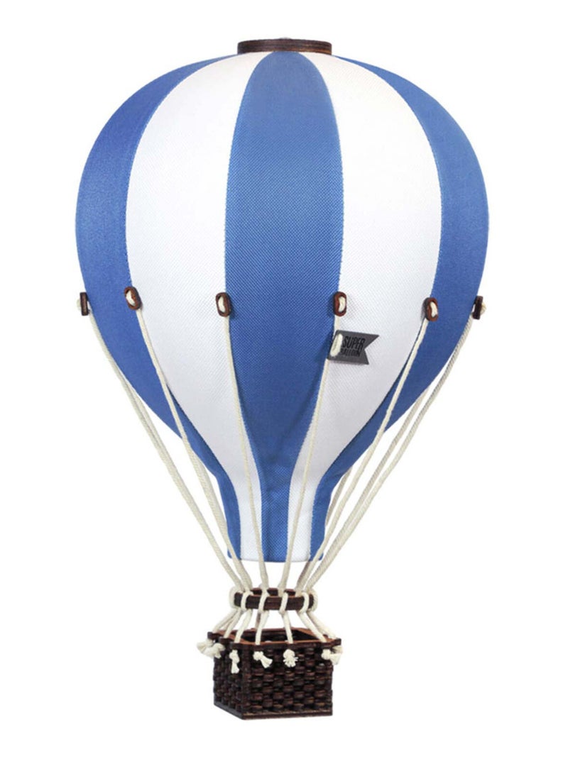 Montgolfière décorative - taille S Blanc Bleu - Kiabi