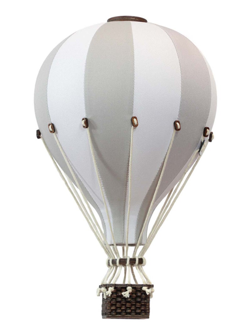 Montgolfière décorative - taille S Gris Blanc - Kiabi