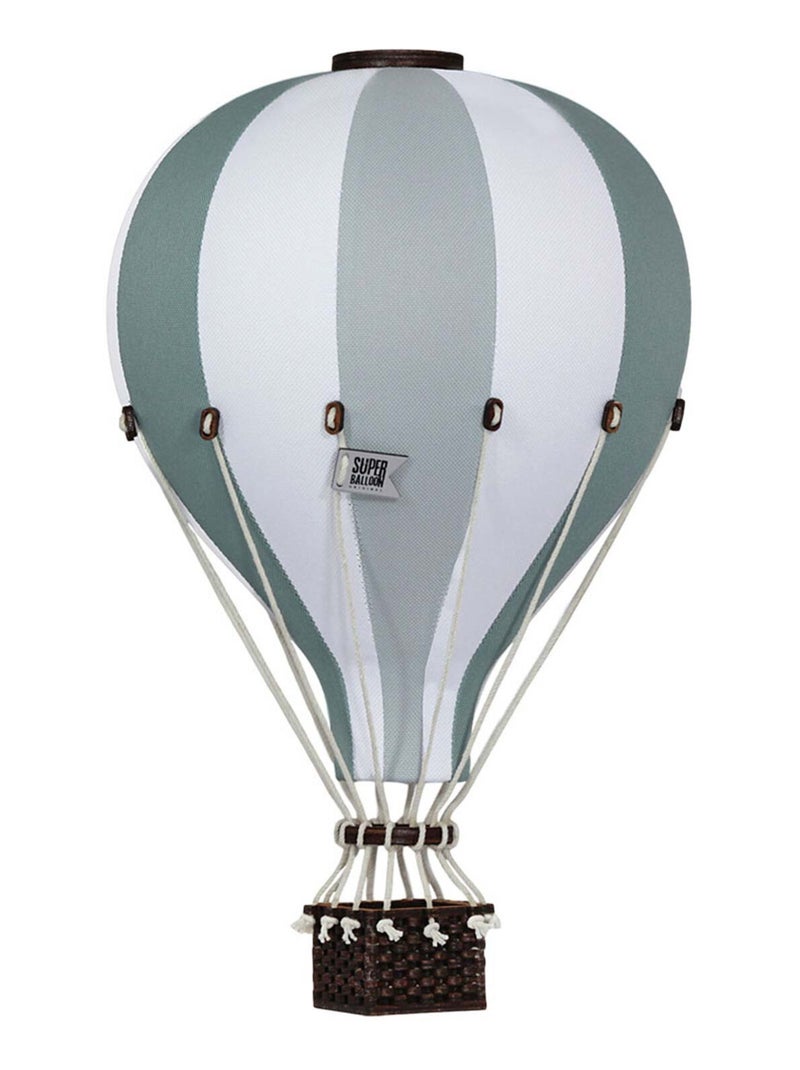 Montgolfière décorative - taille S Gris Vert Blanc - Kiabi