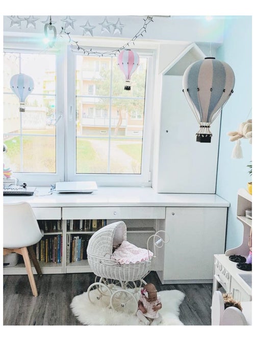 Montgolfière décorative Ø 30 cm / hauteur 50 cm - Kiabi