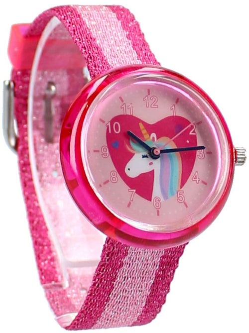 Montre analogique enfant 'Happy Kids' licorne – Pince à paillette Pret - Kiabi