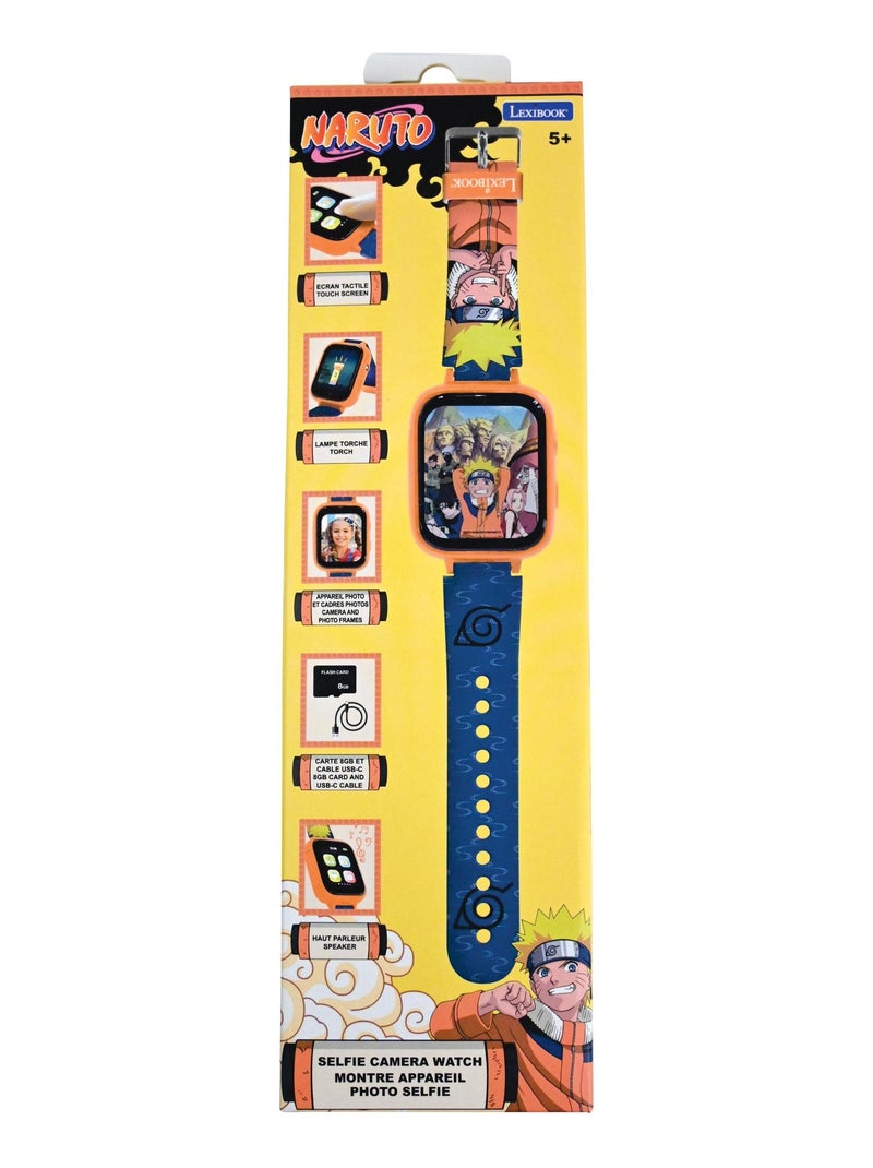 Montre avec écran couleurs Naruto avec camera et carte mémoire de 8 Go Orange - Kiabi