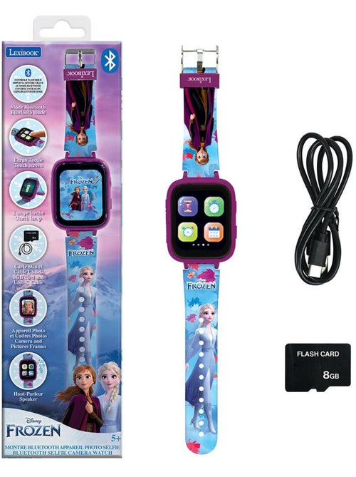 Montre bluetooth avec écran couleurs frozen avec camera et carte mémoire de 8 go - Kiabi