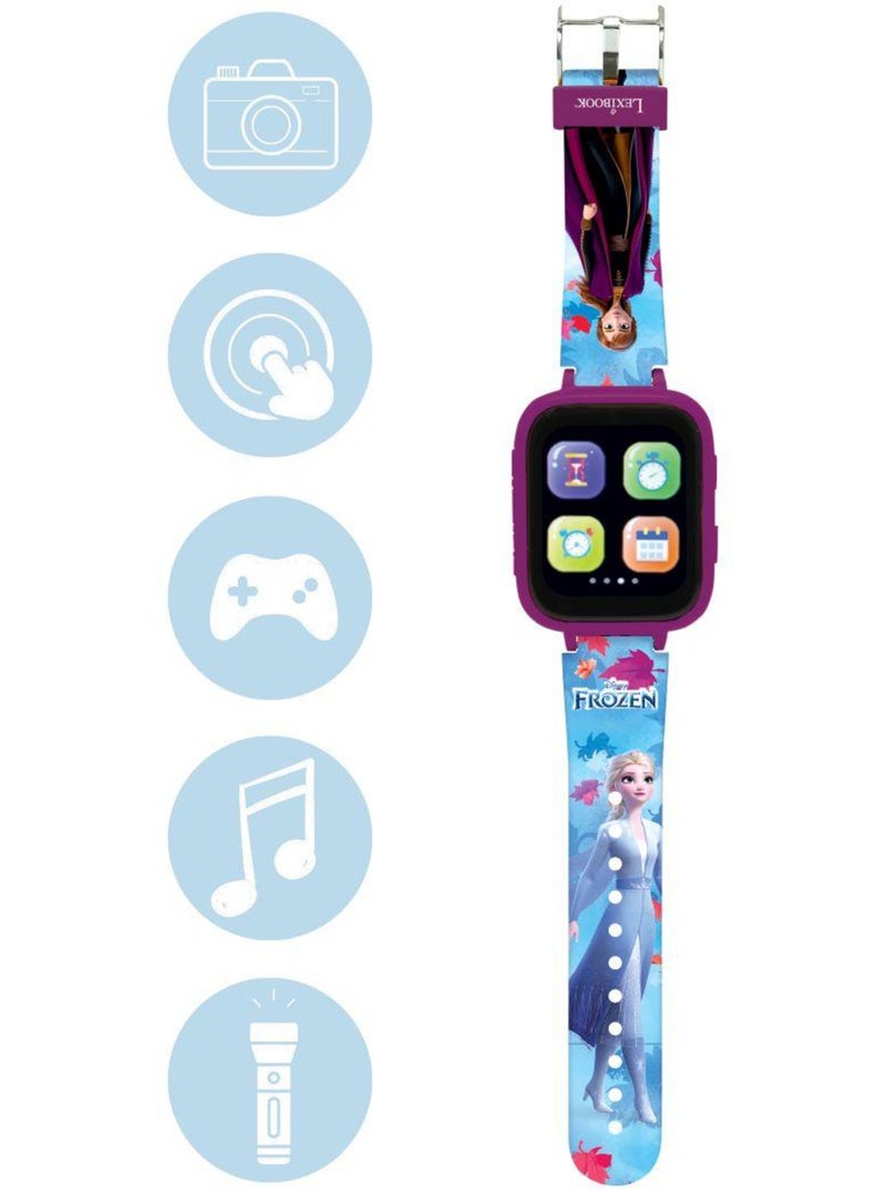 Montre bluetooth avec écran couleurs frozen avec camera et carte mémoire de 8 go Bleu - Kiabi