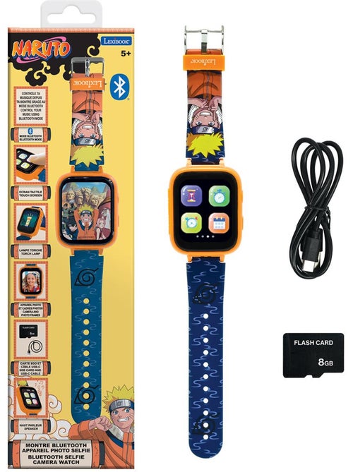 Montre bluetooth avec écran couleurs naruto avec camera et carte mémoire de 8 go - Kiabi