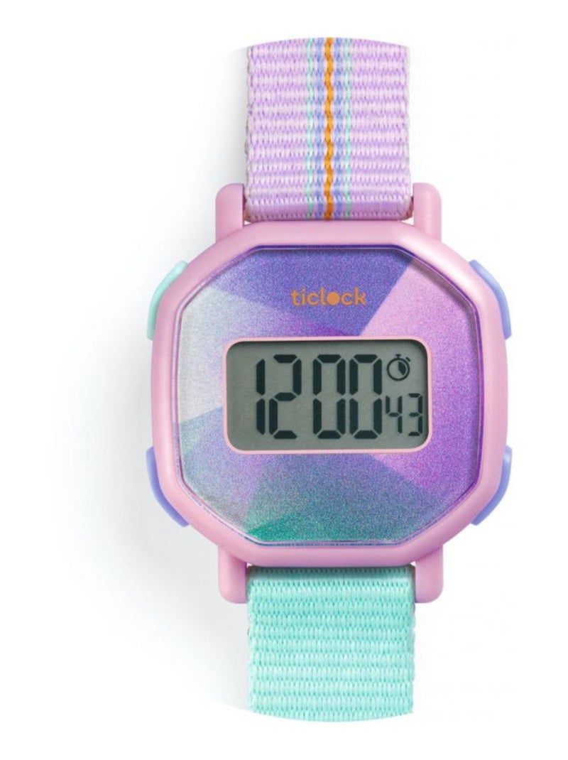 Montre digitale - Violet prismatique Violet - Kiabi