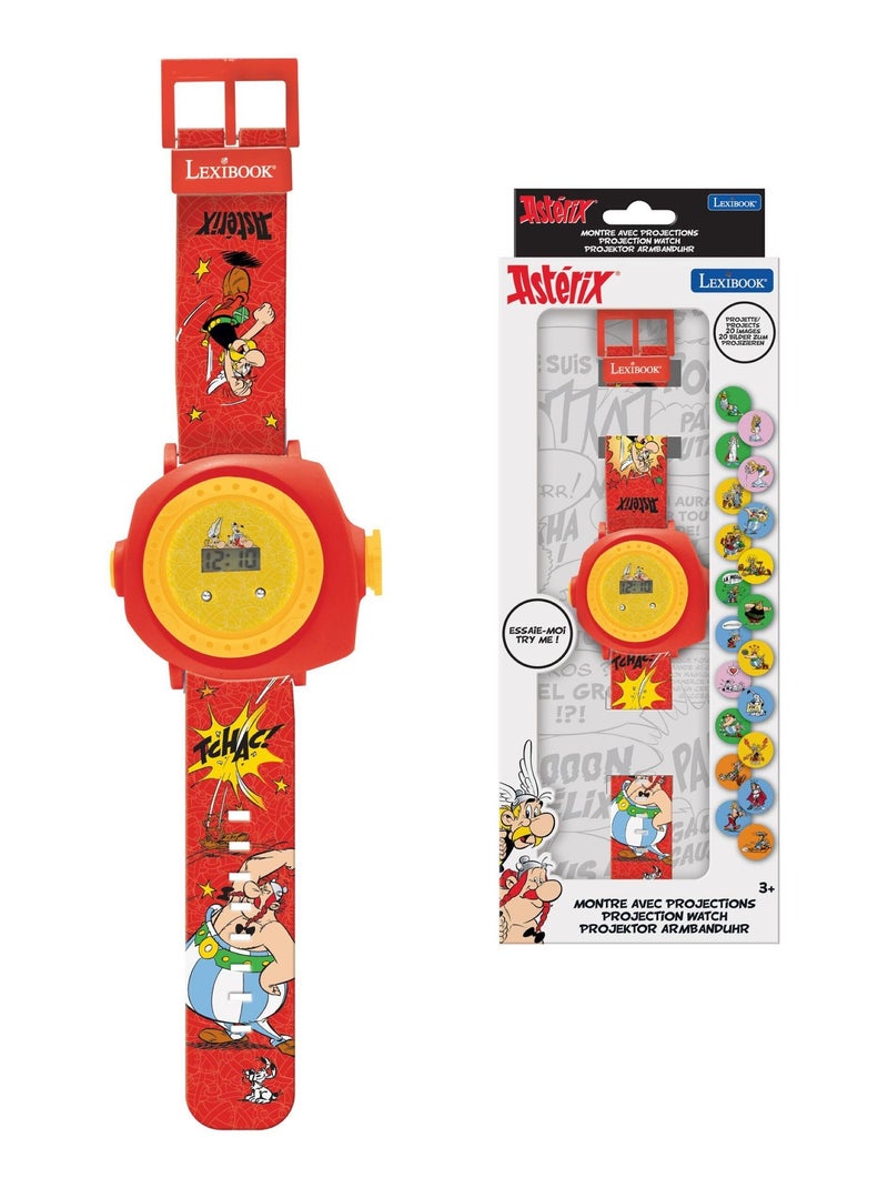 Montre digitale avec projection Astérix Rouge - Kiabi