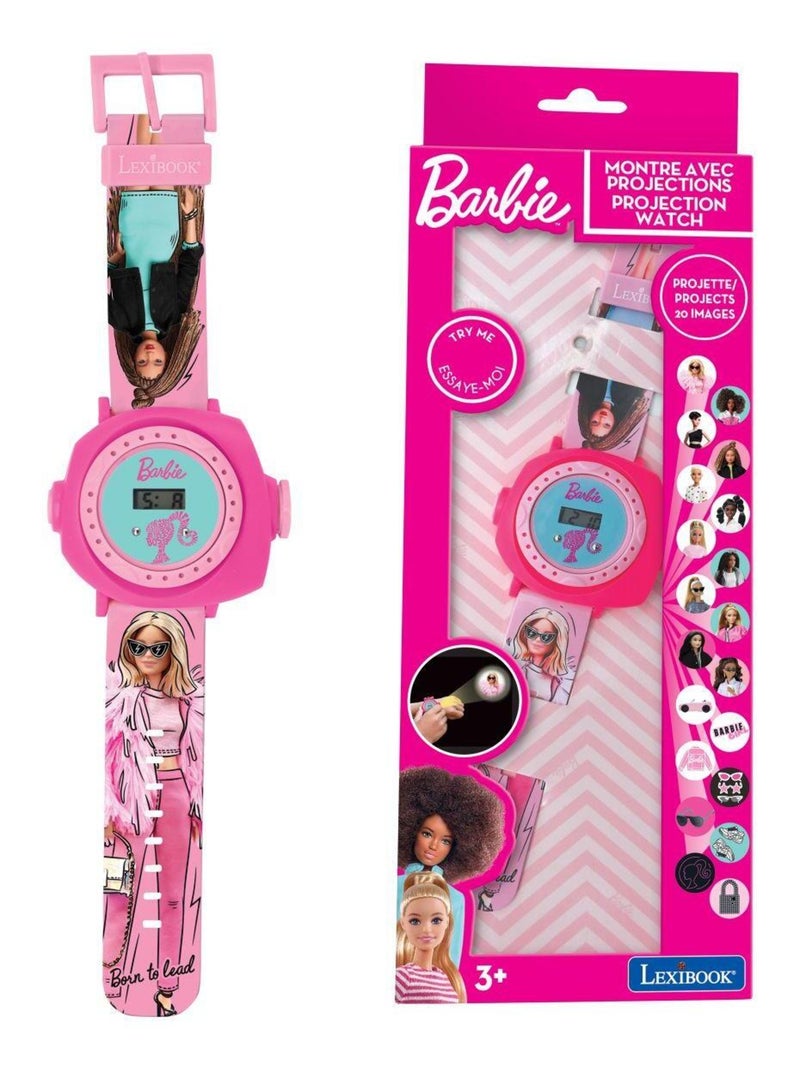 Montre digitale avec projection Barbie Rose - Kiabi