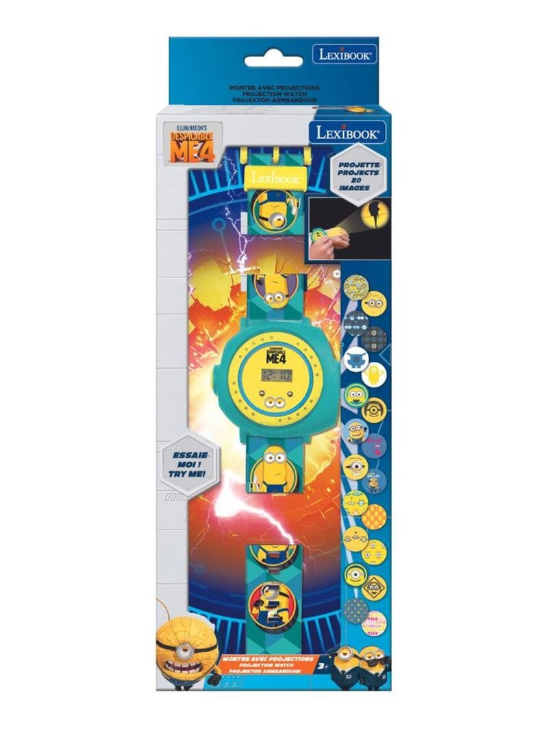 Montre digitale avec projection Les Minions Bleu - Kiabi